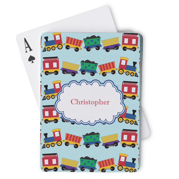 Custom Trains Playing Cards (Personalized)
