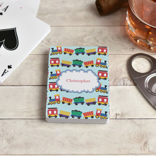 Trains Playing Cards - In Context