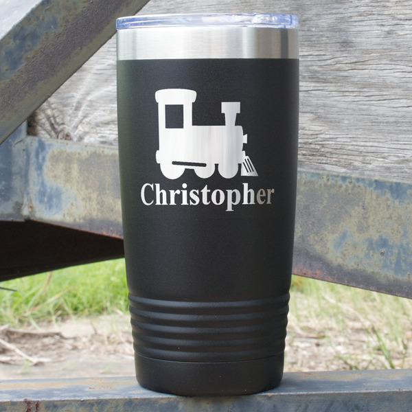 Custom Trains 20 oz Stainless Steel Tumbler (Personalized)