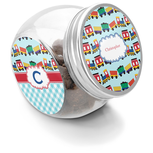 Custom Trains Puppy Treat Jar (Personalized)