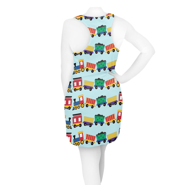 Trains Racerback Dress - On Model - Back