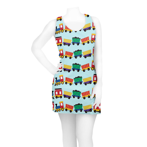 Trains Racerback Dress - On Model - Front