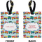 Trains Rectangle Luggage Tag (Front + Back)