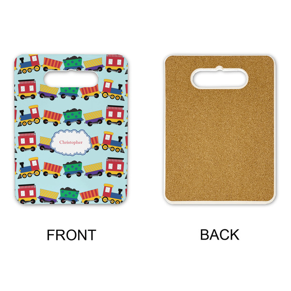 Trains Rectangle Trivet with Handle - APPROVAL