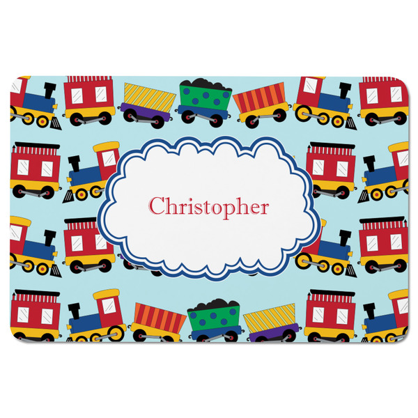 Trains Rectangular Fridge Magnet - FRONT