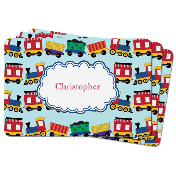 Trains Rectangular Fridge Magnet - THREE