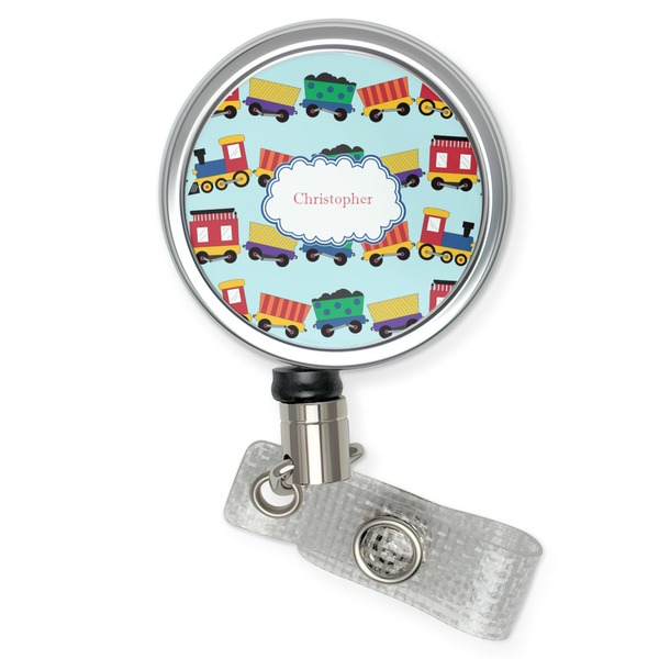 Custom Trains Retractable Badge Reel (Personalized)