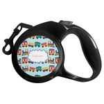 Trains Retractable Dog Leash - Small (Personalized)