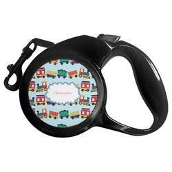 Trains Retractable Dog Leash - Large (Personalized)