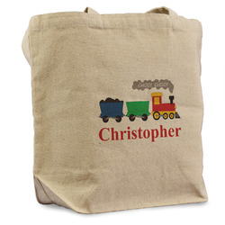 Trains Reusable Cotton Grocery Bag (Personalized)