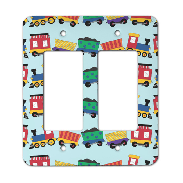 Custom Trains Rocker Style Light Switch Cover - Two Switch
