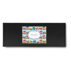 Trains Rubber Bar Mat (Personalized)