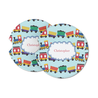 Trains Sandstone Car Coasters (Personalized)