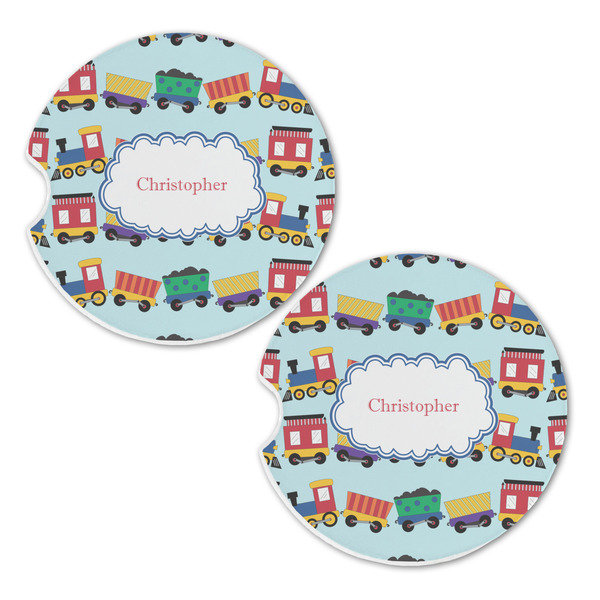 Trains Sandstone Car Coasters - Set of 2