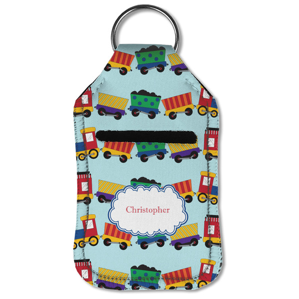Trains Sanitizer Holder Keychain - Small (Front Flat)