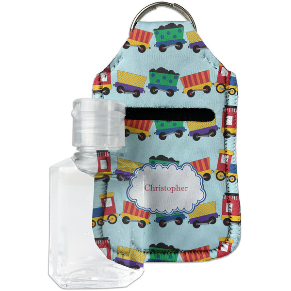 Custom Trains Hand Sanitizer & Keychain Holder - Small (Personalized)
