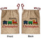 Trains Santa Sack - Front & Back (Personalized)