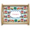 Trains Natural Wooden Tray - Large (Personalized)