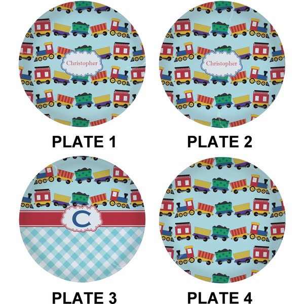 Trains Set of Lunch / Dinner Plates (Approval)