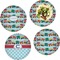 Trains Set of Lunch / Dinner Plates