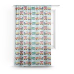 Trains Sheer Curtain (Personalized)