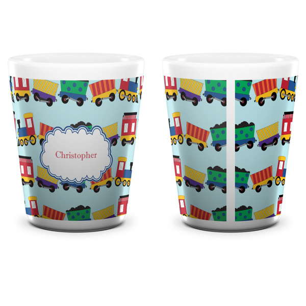 Trains Shot Glass - White - APPROVAL