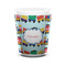 Trains Ceramic Shot Glass - 1.5 oz - White - Set of 4 (Personalized)