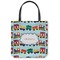 Trains Canvas Tote Bag - Small - 13"x13" (Personalized)