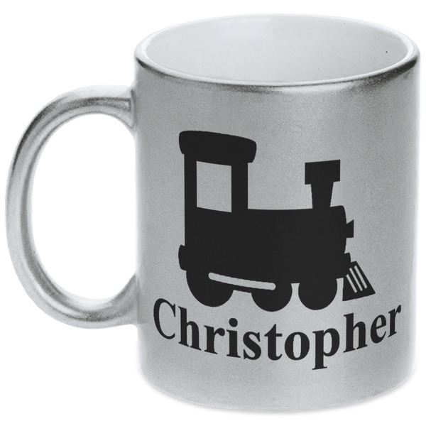 Trains Silver Mug - Main