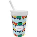 Trains Sippy Cup with Straw (Personalized)