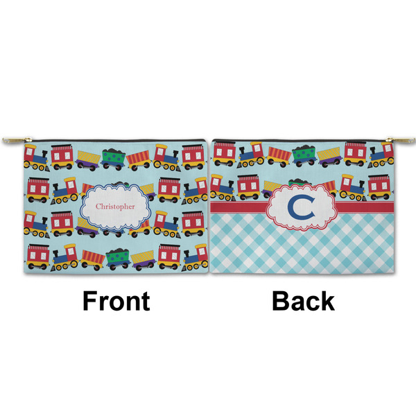Trains Small Zipper Pouch Approval (Front and Back)