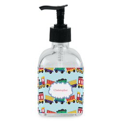 Trains Glass Soap & Lotion Bottle - Single Bottle (Personalized)