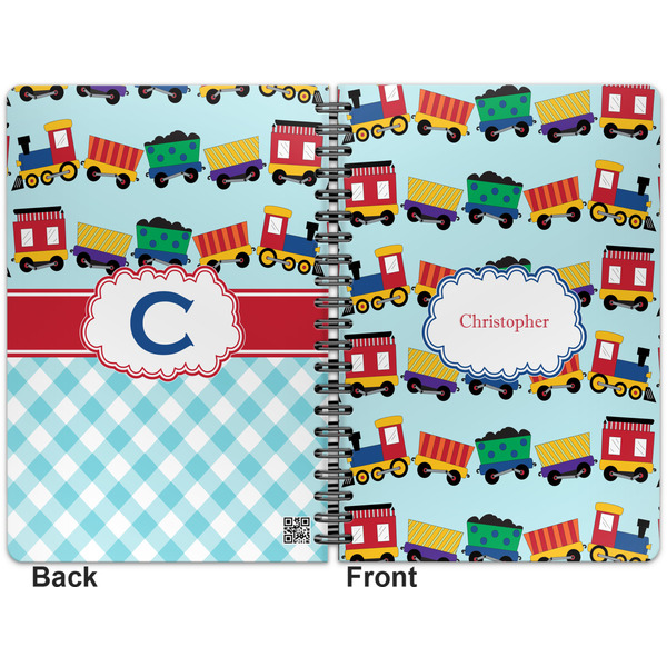 Trains Spiral Journal 7 x 10 - Apvl