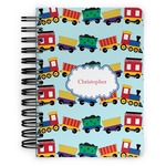 Trains Spiral Notebook - 5x7 w/ Name or Text