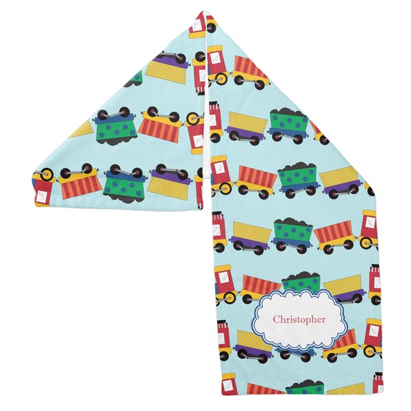 Trains Sports Towel Folded - Both Sides Showing