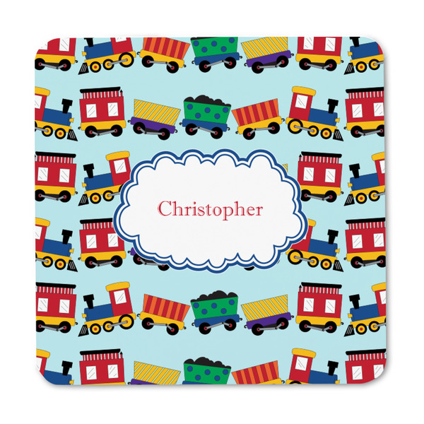 Trains Square Fridge Magnet - FRONT