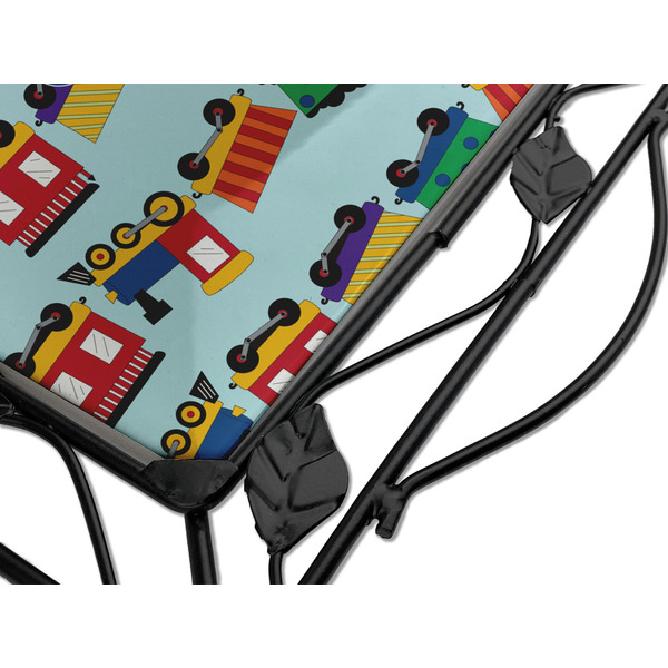 Trains Square Trivet - Detail