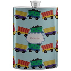 Trains Stainless Steel Flask (Personalized)