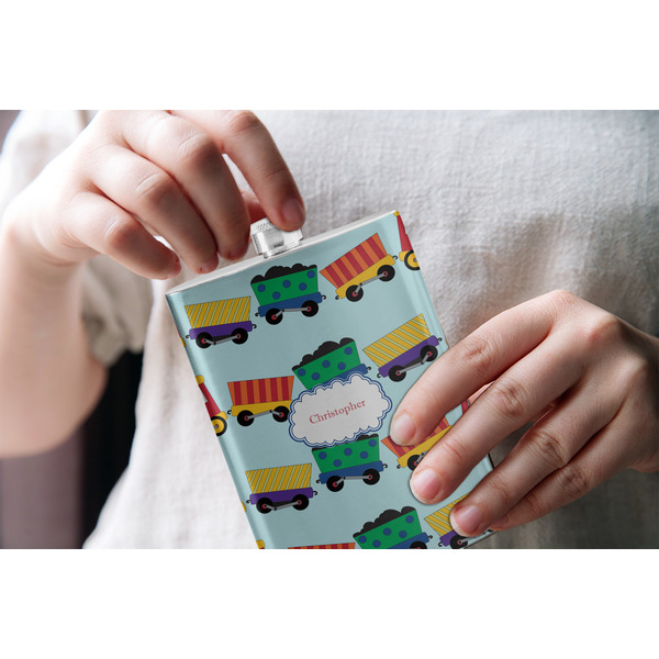 Trains Stainless Steel Flask - LIFESTYLE 1