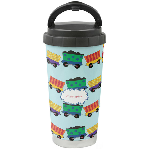 Custom Trains Stainless Steel Coffee Tumbler (Personalized)