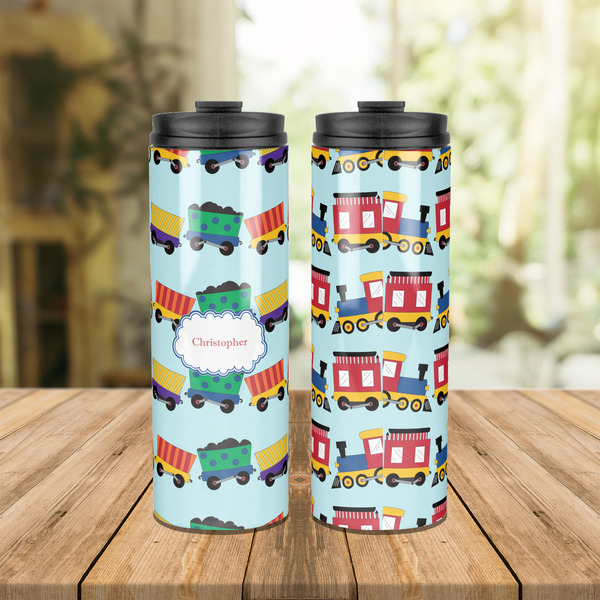 Trains Stainless Steel Tumbler - Lifestyle