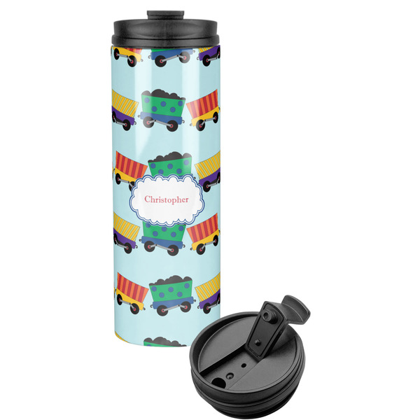 Custom Trains Stainless Steel Skinny Tumbler (Personalized)