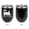 Trains Stainless Wine Tumblers - Black - Single Sided - Approval
