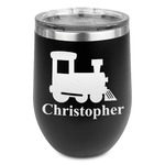 Trains Stemless Wine Tumbler - 5 Color Choices - Stainless Steel  (Personalized)