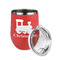 Trains Stainless Wine Tumblers - Coral - Single Sided - Alt View