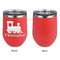 Trains Stainless Wine Tumblers - Coral - Single Sided - Approval