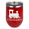 Trains Stemless Stainless Steel Wine Tumbler - Red - Double Sided (Personalized)