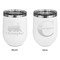 Trains Stainless Wine Tumblers - White - Double Sided - Approval