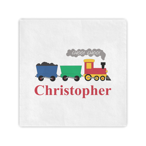 Custom Trains Cocktail Napkins (Personalized)