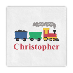 Trains Decorative Paper Napkins (Personalized)